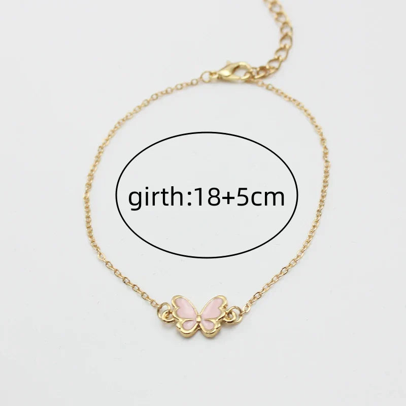 Crystal Bloom Butterfly Bracelet