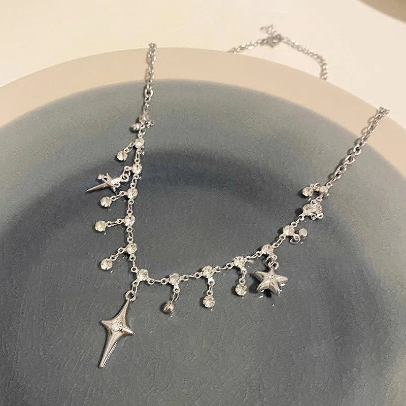 Crystal Tassel Necklace