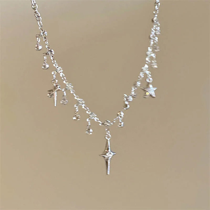 Crystal Tassel Necklace