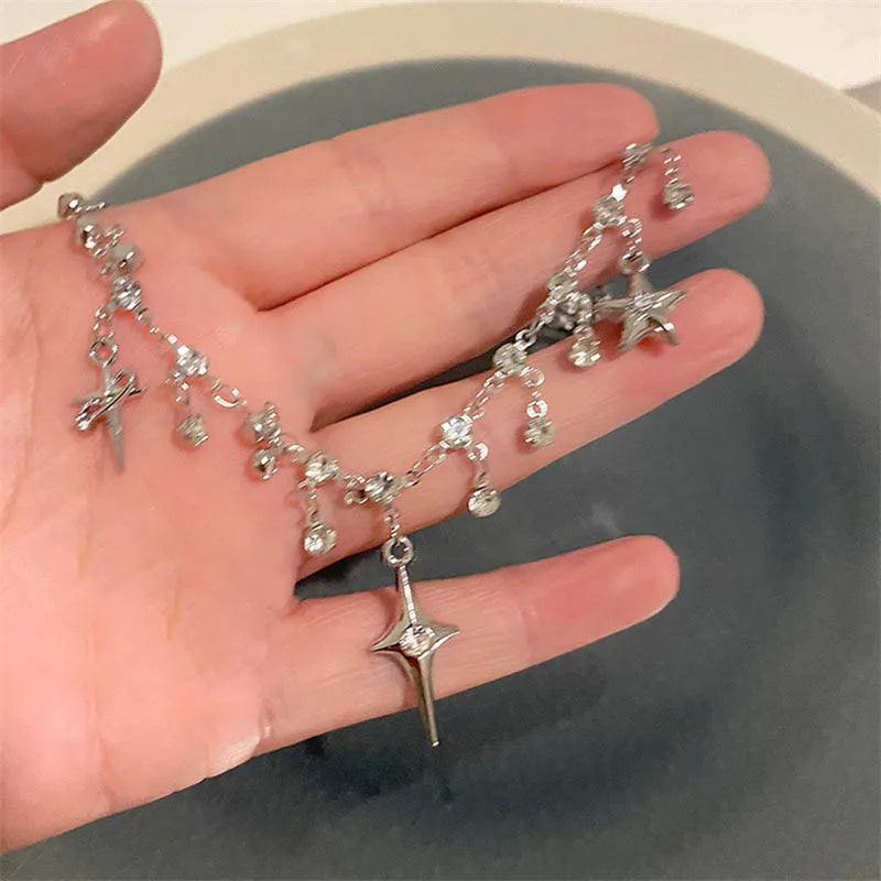Crystal Tassel Necklace